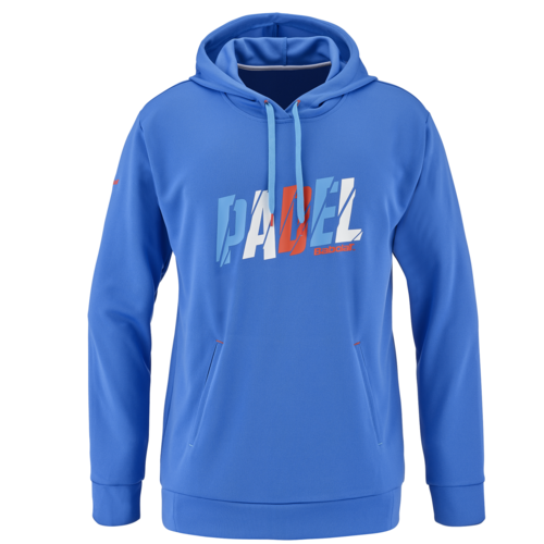 Babolat Padel Hood Sweat Hoodie Hoody Pullover Kapuzenpullover blau 6MS23041-4106
