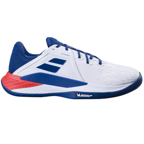Babolat Propulse Fury 3 Clay Tennisschuhe Sportschuhe wei�/blau/rot 30S24425-1005