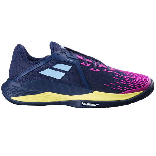 Babolat Propulse Fury 3 AC All Court Tennisschuhe Sportschuhe blau/pink/gelb 30S24208-4117