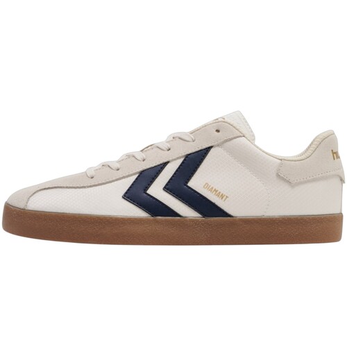 Hummel Diamant LX-E RS Sude Indoor Retro Schuhe Sneaker beige/blau 226230-8356