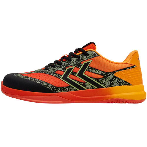 Hummel Dagaz VI Indoor Handballschuhe Sportschuhe schwarz/rot/orange 228062-2025
