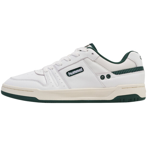 Hummel Stockholm LX-E Sneaker Leder Schuhe weiss/gr�n 225935-9208