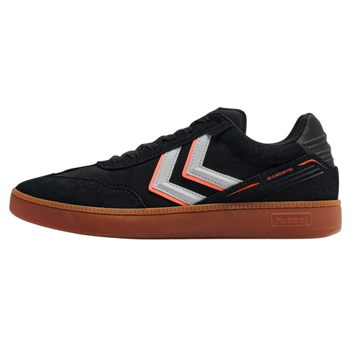 Hummel HB Guardian Pro Indoor Handball Torwartschuhe Retro Sneaker Schuhe Sportschuhe schwarz/grau/orange 230663-2001