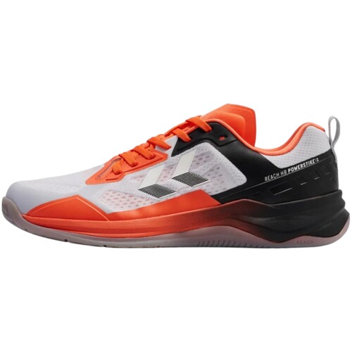 Hummel HB Powerstrike Pro Indoor Hallenschuhe Sportschuhe Handballschuhe orange/weiss/schwarz 230729-2442