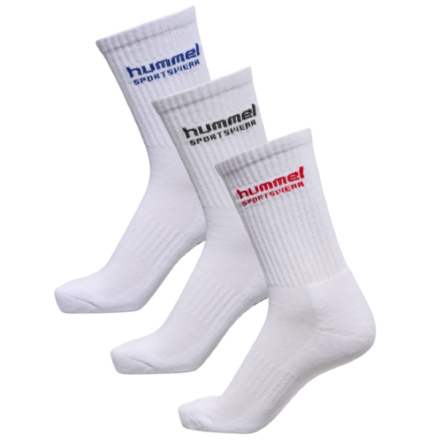 Hummel 3er Pack Socks Sportswear Sportsocken Socken Handballsocken wei�/bunt 225371-9160