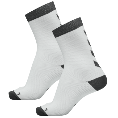 Hummel 2er Pack Element Performance Indoor Sport Socks Sportsocken Socken Handballsocken wei�/grau 204045-9295