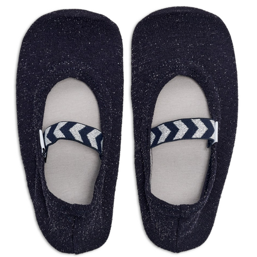 Hummel Gym Shoe Kinder Indoor Turnschl�ppchen dunkelblau/glitzer 204865-1009