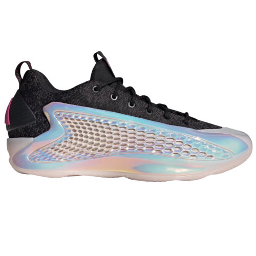 Adidas Anthony Edwards 1 Low Indoor Basketball Hallenschuhe Sportschuhe schwarz/rosa JS0646