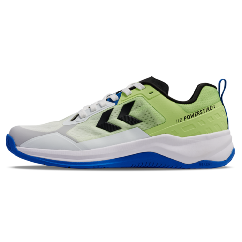 Hummel HB Powerstrike Pro Indoor Hallenschuhe Sportschuhe Handballschuhe wei�/schwarz/gr�n/blau 230729-6698