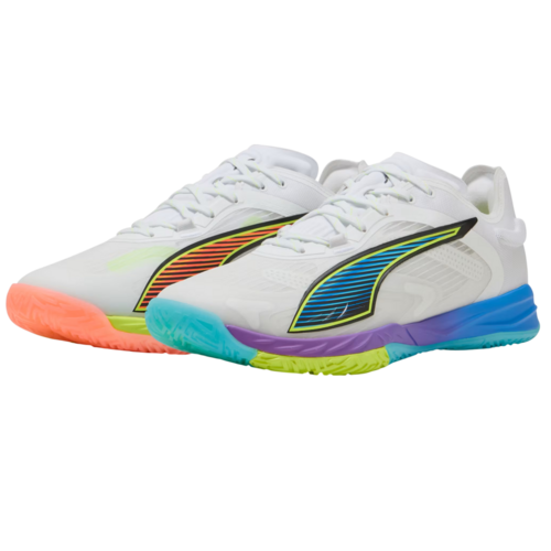 Puma Accelerate Nitro SQD 4 GO Game On Indoor Handball Hallenschuhe Sportschuhe weiss/bunt 108886-01