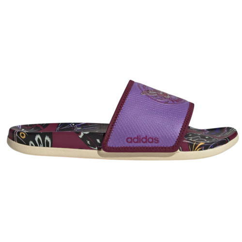 Adidas X Farm Rio Adilette Comfort Slide Badelatschen Badeschlappen Sandale lila/bunt JQ1250 