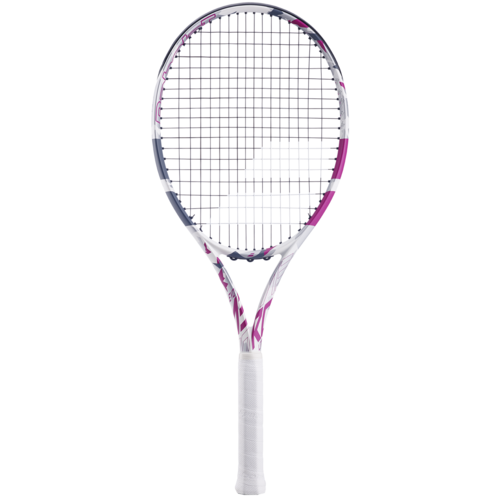 Babolat Evo Aero Lite Tennisschl�ger Tennis Racket Strung besaitet wei�/pink/grau 102519-100