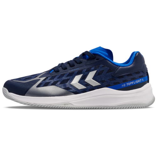Hummel HB TopFlight Pro Indoor Hallenschuhe Sportschuhe Handballschuhe blau/weiss/silber 230728-8678