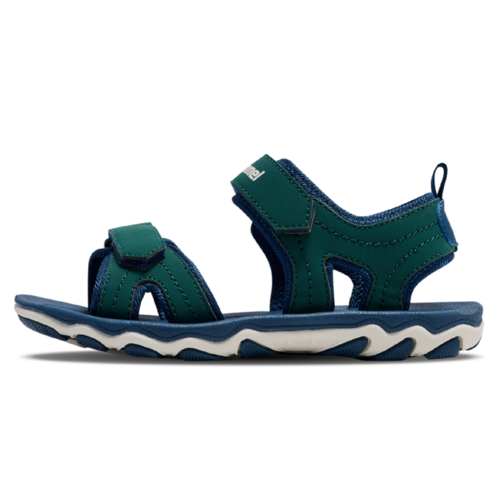 Hummel Sandal Sport JR Kinder Trekking Sandale Klett gr�n/blau 203304-6712