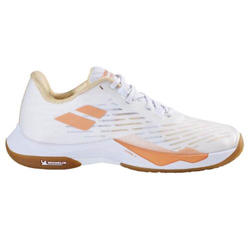 Babolat Shadow Tour 5 Badminton Badmintonschuhe Sportschuhe wei�/gelb/orange 31F24472-1092