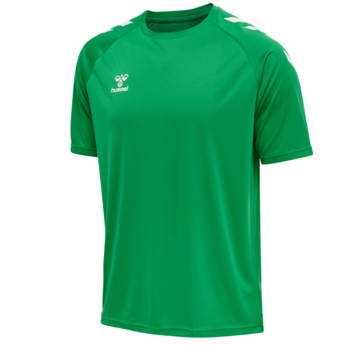 Hummel hmlCore XK Core Poly Herren T-Shirt Sportshirt Herrenshirt S/S gr�n/wei� 211943-6235
