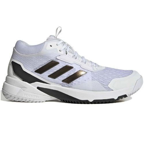 Adidas Crazyflight 6 Mid Boost Indoor Volleyball Handball Hallenschuhe Sportschuhe weiss/schwarz/gold KJ1555