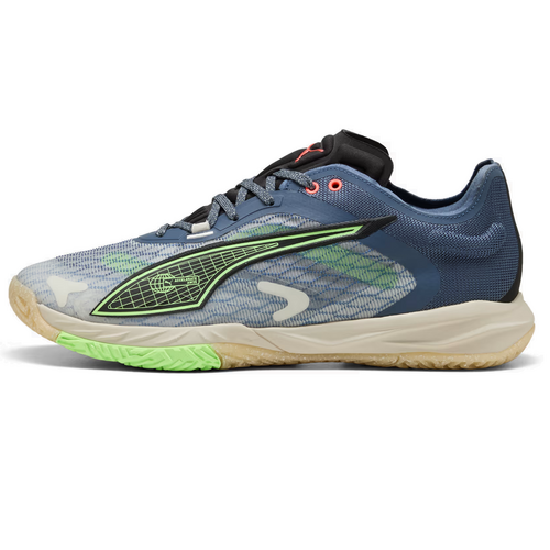 Puma Accelerate Nitro SQD 4 F.B. Forever Better Indoor Handball Hallenschuhe Sportschuhe grau/blau/bunt 108567-01