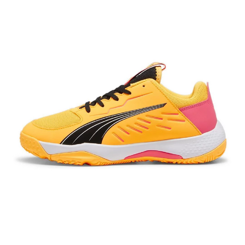 Puma Accelerate JR Indoor Handball Hallenschuhe Sportschuhe orange/gelb/schwarz 108046-01