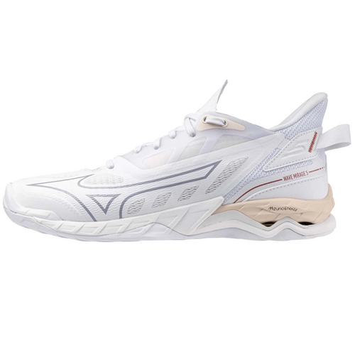 Mizuno Wave Mirage 5 Indoor Handball Volleyball Hallenschuhe Sportschuhe weiss/beige X1GB235025
