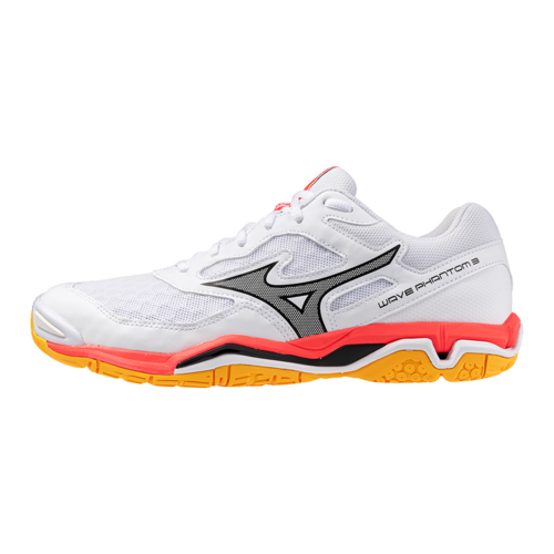 Mizuno Wave Phantom 3 Indoor Handball Volleyball Hallenschuhe Sportschuhe weiss/orange/schwarz X1GA226098