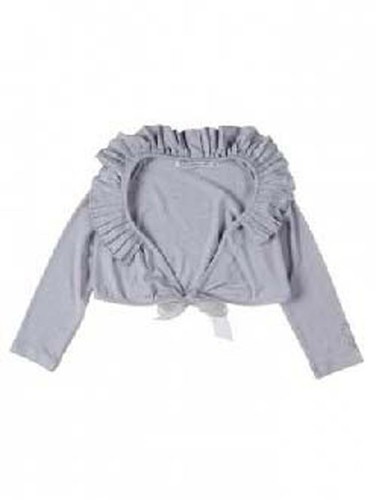 Patrizia Pepe Bolero Wickelbolero Jacke Kinderbolero grau