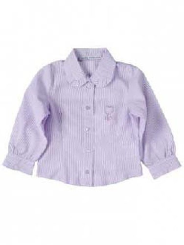 Patrizia Pepe gestreifte Bluse Kinderbluse M�dchenbluse flieder/wei�
