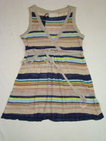 Meltin�Pot Vetty Top grau/blau/bunt gestreift