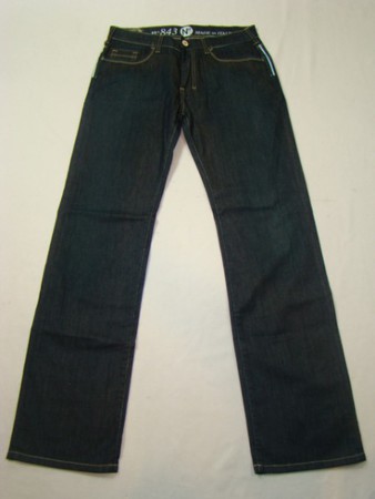 NFY 843 Straight Cut Damen Jeans Damenjeans Hose dunkelblau