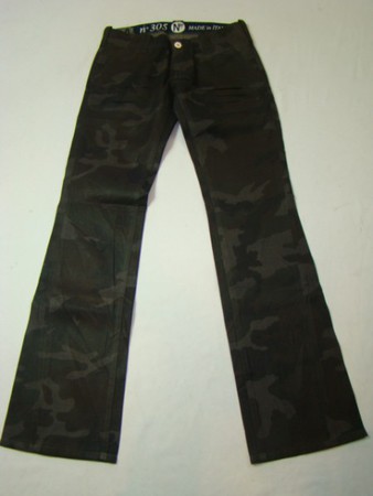 NFY 305 Straight Cut Camo Jeans Jeanshose Damenjeans Damenhose braun