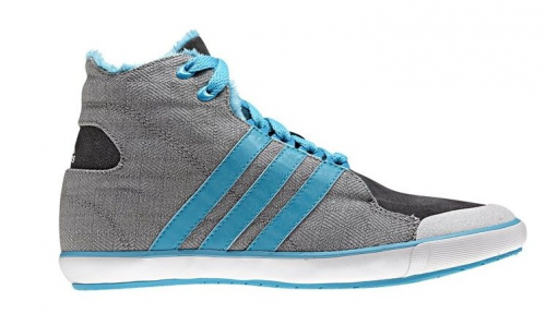 Adidas Vulcanita Lea Sneaker Sportschuhe Kinderschuhe grau/blau G40361