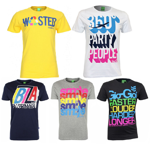 Gio Goi kurzarm T-Shirt Herrenshirt Shortsleeve verschiedene Farben