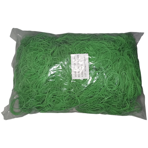 1 Kg Gummiringe Gummib�nder gr�n 30 mm � 1,2 x 1,2 mm breit