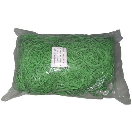 1 Kg Gummiringe Gummib�nder gr�n 50 mm � 1,5 x 1,5 mm breit