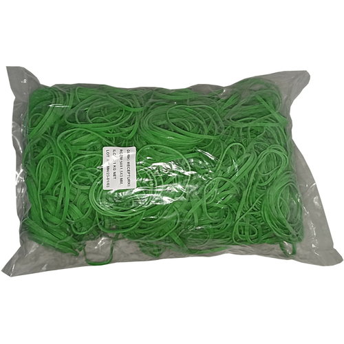 1 Kg Gummiringe Gummibnder grn 50 mm  1,5 x 3 mm breit