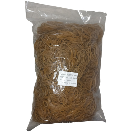1 Kg Gummiringe Gummib�nder natur 40 mm � 1,5 x 1,5 mm breit