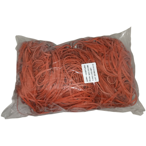 1 Kg Gummiringe Gummib�nder rot 80 mm � 1,5 x 3 mm breit