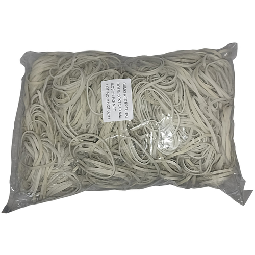1 kg Gummiringe wei� 50 mm � 1,5 x 3 mm breit
