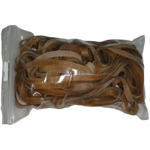 100 g Gummiringe natur 140 mm � 1,2 x 5 mm breit