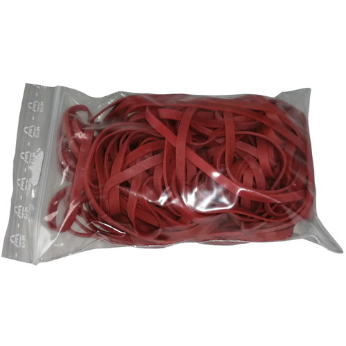 100 g Gummiringe rot 100mm � 1,2 x 4 mm breit