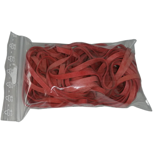 100 g Gummiringe rot 120mm � 1,2 x 5 mm breit