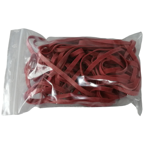 100 g Gummiringe rot 150mm � 1,2 x 5 mm breit
