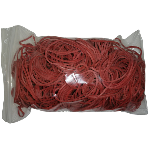 100 g Gummiringe rot 30 mm � 1,2 x 1,2 mm breit