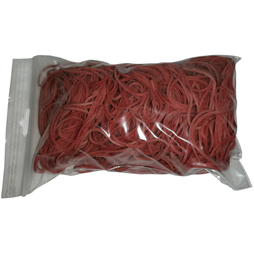 100 g Gummiringe rot 50 mm � 1,2 x 1,2 mm breit