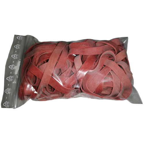100 g Gummiringe rot 80mm � 1,2 x 8 mm breit