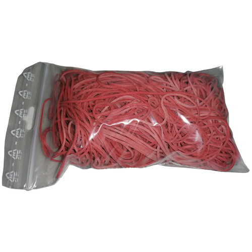 100 g Gummiringe rot 80mm � 1,2 x 1,2 mm breit