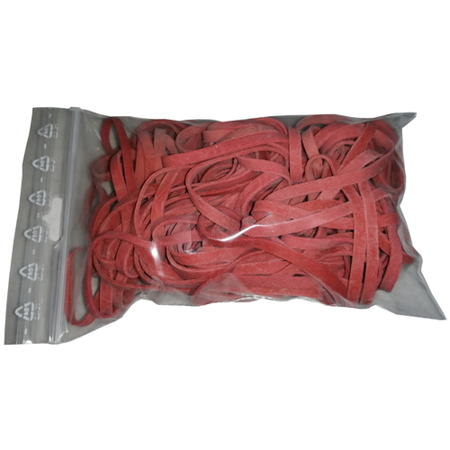 100 g Gummiringe rot 80mm � 1,2 x 4 mm breit