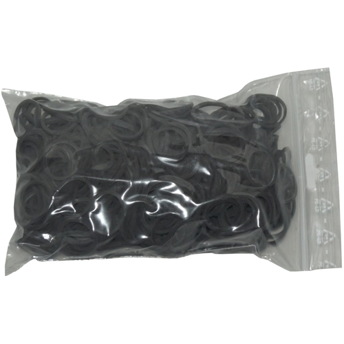 100 g Gummiringe schwarz 15 mm � 1,5 x 1,5 mm breit