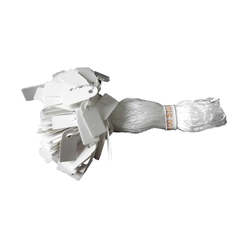 1000 H�ngeetikett 7 x 15 mm Preisetiketten wei�er Faden