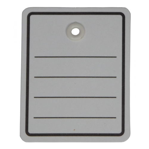 1000x H�ngeetikett Preisetikett 48x65mm mit �se ohne Faden